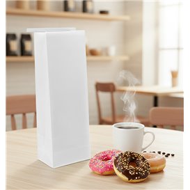 Biała torba SOS z zamknięciem 9+6x26cm (1000 Uds)