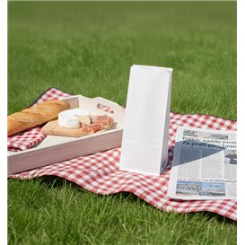 Biała torba SOS z zamknięciem 9+6x26cm (1000 Uds)