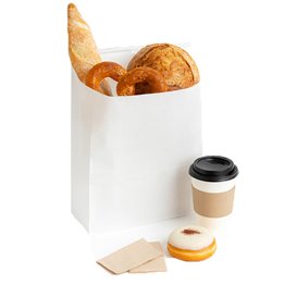 Biała torba SOS z zamknięciem 15+7x23cm (1000 Uds)