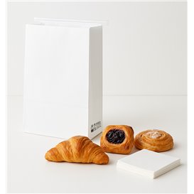 Biała torba SOS z zamknięciem 15+7x23cm (50 Uds)