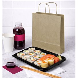 Torba Papierowa Kraft z Uchwytami 115g/m² 35+16x44cm (25 Sztuk)