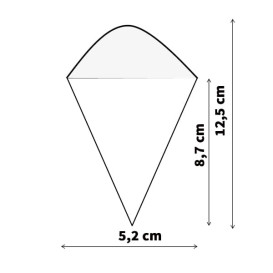 Rożki Drewniane 125mm (1.000 Sztuk)