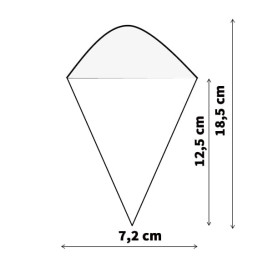 Rożki Drewniane 182mm (1.000 Sztuk)