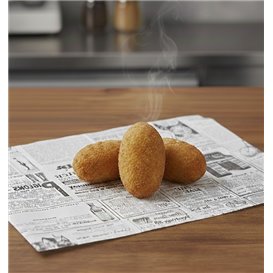 Papier Pergaminowy do Frytek "Times" 20x12cm (1000 Sztuk)