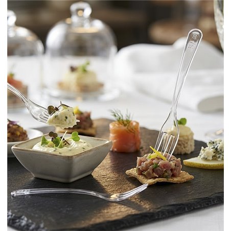 Wielorazowy przezroczysty mini widelczyk PS 2