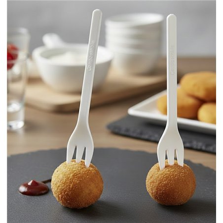 Kompostowalne mini widelczyki CPLA