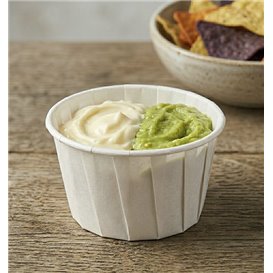 Biała Plisowany Miseczka Papier 100 ml (3000 Sztuk)