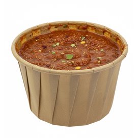 Pojemnik z papieru plisowanego Kraft o pojemności 100 ml (3000 Sztuk)