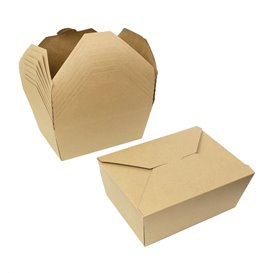 Amerykańska Pudełko Kraft-Kraft 22x16,5x9cm 3000ml (25 Sztuk)