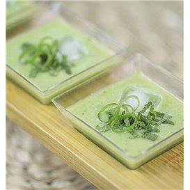 Stojak bambusowy na rożki „Diament” 4 Szczeliny (16 Sztuk)