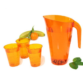 Dzbanek Plastikowy Orange Wielokrotnego Użytku 1.500 ml (20 Sztuk)
