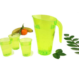 Dzbanek Plastikowy Zielone Wielokrotnego Użytku 1.500 ml (1 Sztuk)