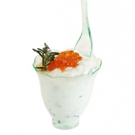 Kubki do Degustacji Płatek "Water Green" 6,2cm 70ml (12 Sztuk)