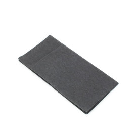 Pocket Fold Airlaid Napkins "Kanguro" Black 40x40cm (30 Sztuk)