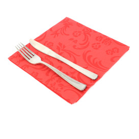 Airlaid Napkins "Damascato" Red 40x40cm (50 Units)