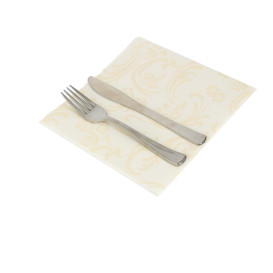 Airlaid Napkins "Damascato" Marfil 40x40cm (1000 Units)