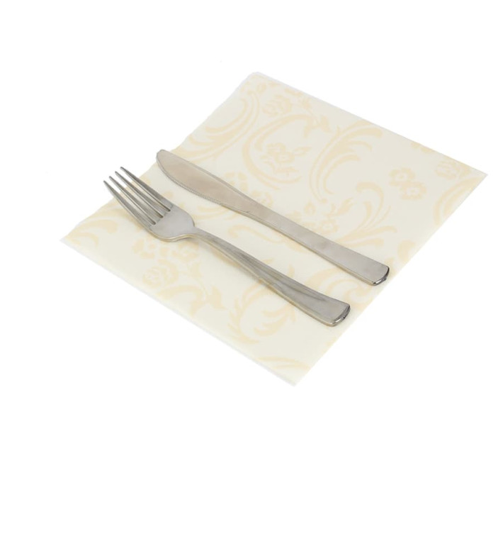 Airlaid Napkins "Damascato" Marfil 40x40cm Airlaid Napkins "Damascato" Marfil 40x40cm