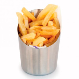 Kubki do Degustacji Snackholder Stal 10,5x6,5x8,5cm (1 Sztuk)
