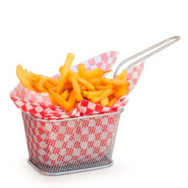 Mini Frytkownice Snackholder Stal 10x10x7,5cm (6 Sztuk)