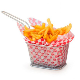 Mini Frytkownice Snackholder Stal 13x11x8cm (6 Sztuk)