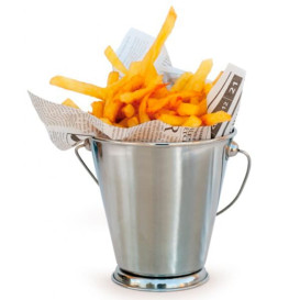 Wiaderko Snackholder do Lodu Stal Ø12x12cm (6 Sztuk)