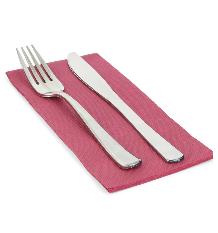 Serwetki Papierowe 1/8 40x40cm Bordeaux 2 Warstwi Serwetki Papierowe 1/8 40x40cm Bordeaux 2 Warstwi