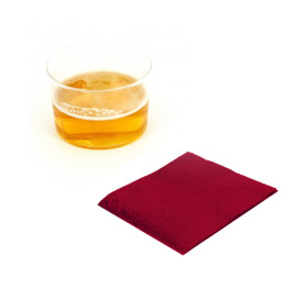 Serwetki Papierowe Koktajl 20x20cm 2C Bordeaux (100 Sztuk)
