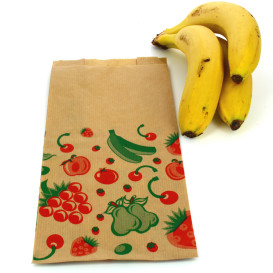 Torby Kraft na Owoce 14+7x28cm (100 Sztuk)