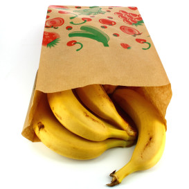 Torby Kraft na Owoce 18+10x28cm (100 Sztuk)